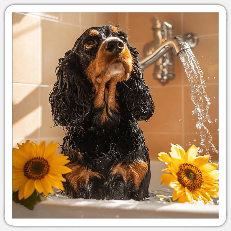 Cocker Spaniel Sticker Größe S (10 x 10 cm)