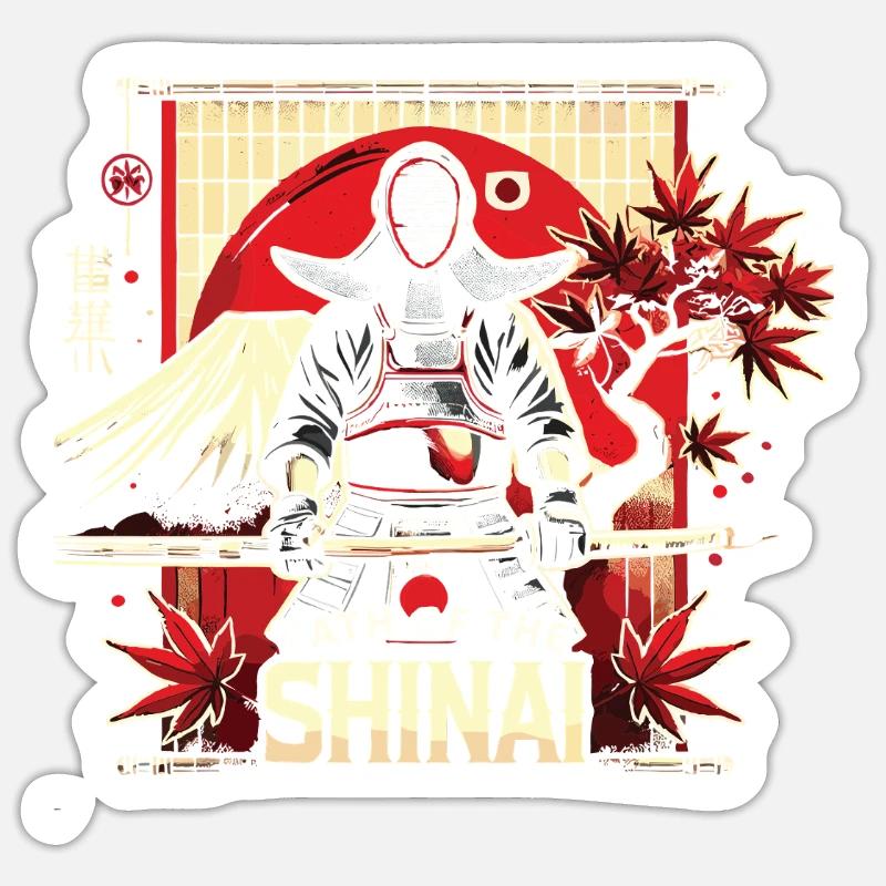 Kendo - Sticker taille S (10 x 10 cm) - blanc mat