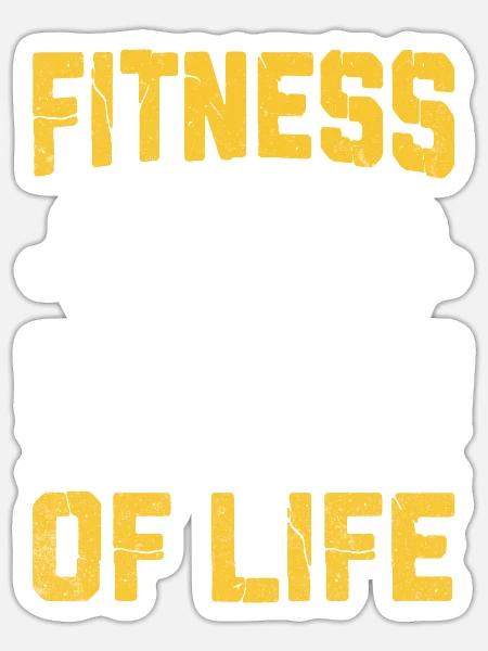 Fitness als Lebensstil - Sticker Größe S (10 x 10 cm) - Mattweiß