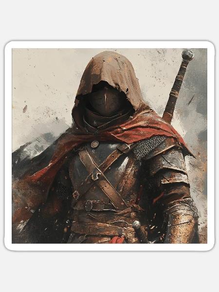 Legionär - Sticker Größe S (10 x 10 cm) - Mattweiß