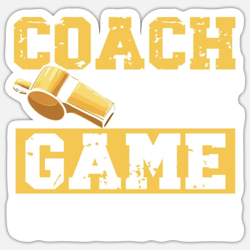 Trainer Geschenke Coach Geschenkidee Sticker Größe S (10 x 10 cm)