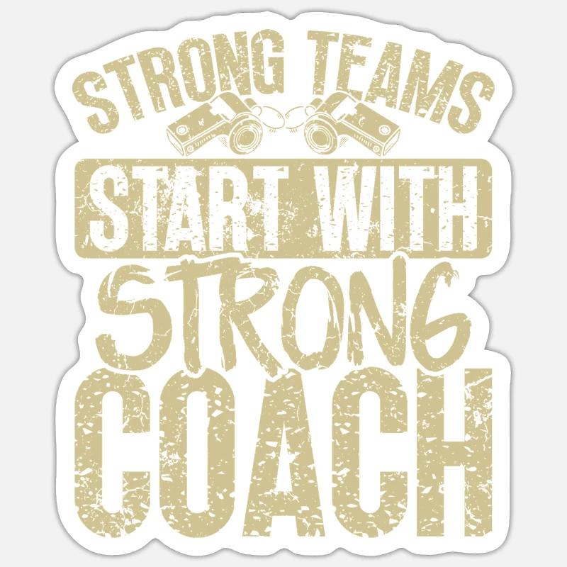Trainer Geschenke Coach Geschenkidee Sticker Größe S (10 x 10 cm)