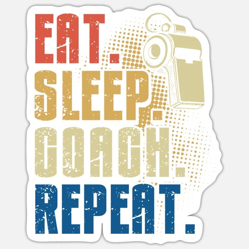 Trainer Geschenke Coach Geschenkidee Sticker Größe S (10 x 10 cm)