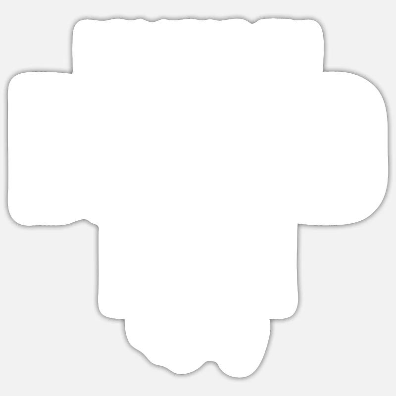 Weil ich David bin, darum - Name David Sticker Größe S (10 x 10 cm)