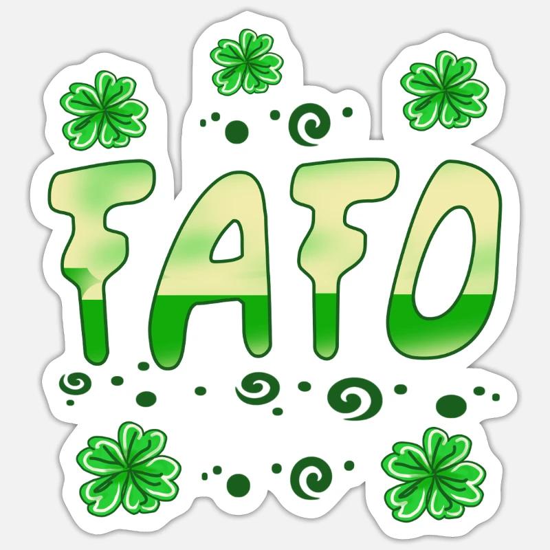 Fafo st patrick's day - Sticker size S (10 x 10 cm) - white matte