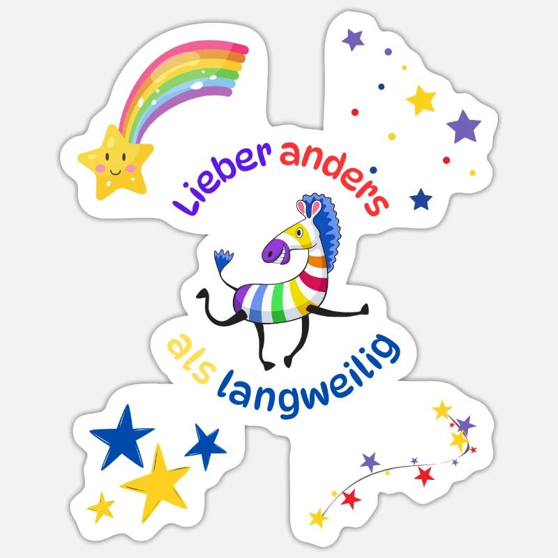 Lieber anders Sticker Größe S (10 x 10 cm)