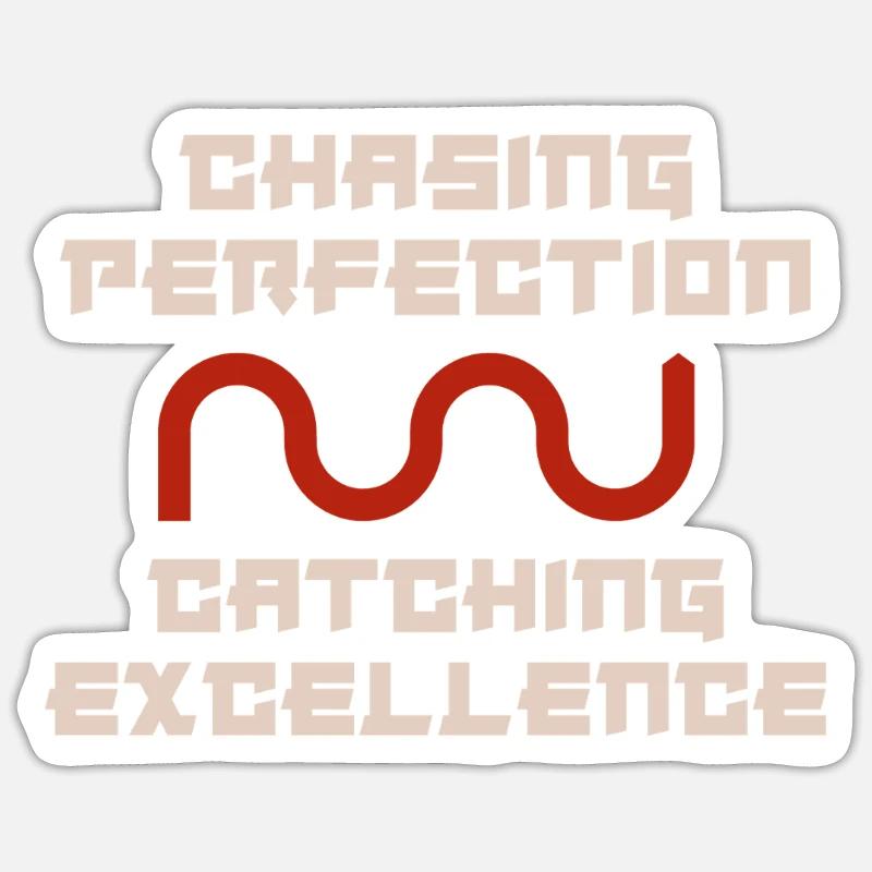 Kaizen Mindset Chasing Perfection Sticker size S (10 x 10 cm)