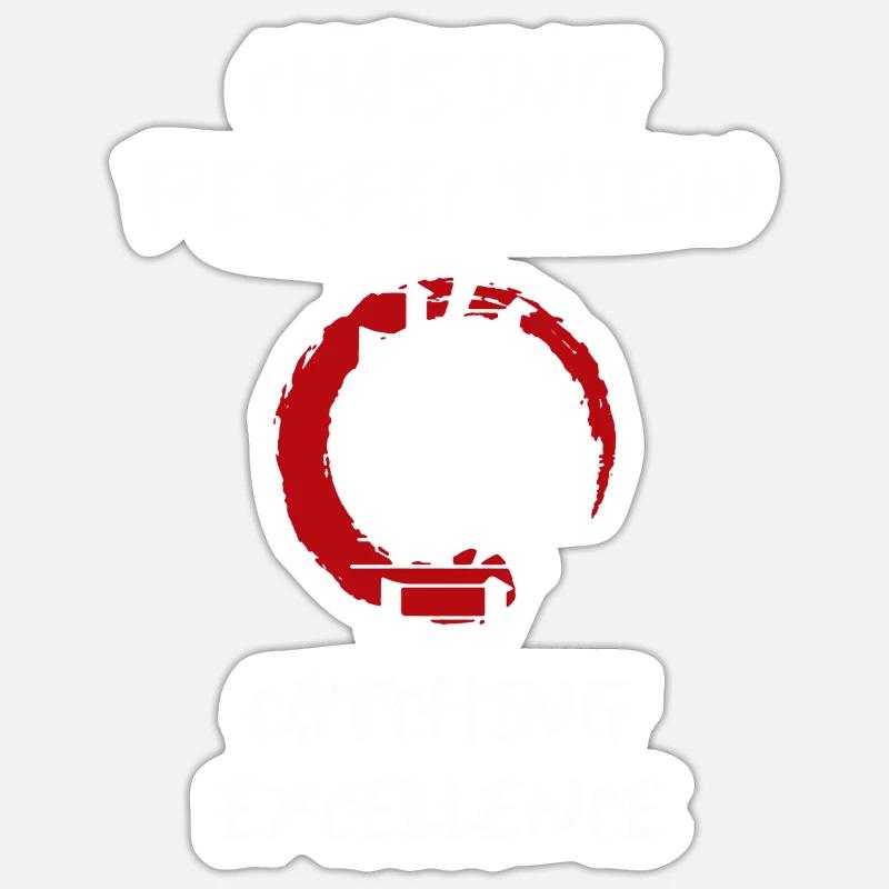 Kaizen Mindset Chasing Perfection - Sticker size S (10 x 10 cm) - white matte