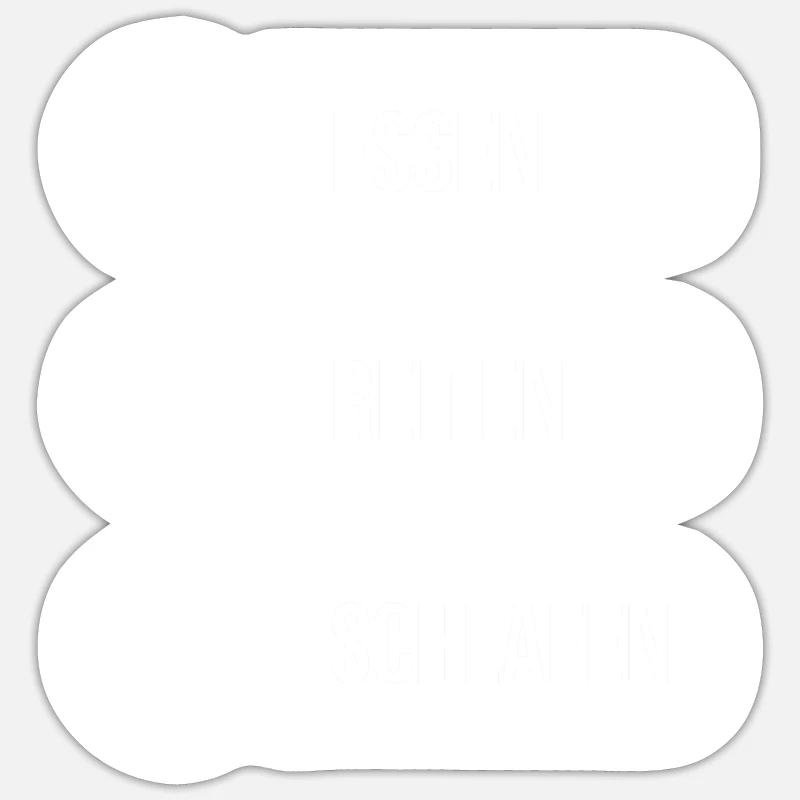 Cheval - Sticker taille S (10 x 10 cm) - blanc mat