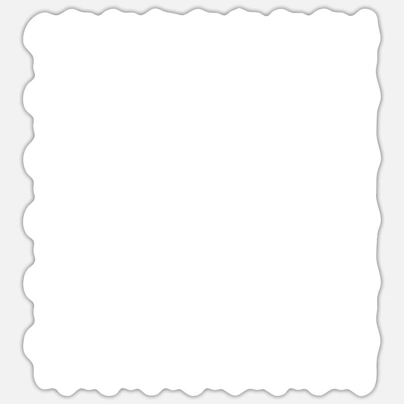 Cheval - Sticker taille S (10 x 10 cm) - blanc mat