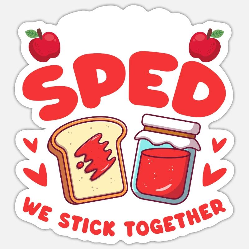 L’équipe Sped, nous restons ensemble Sticker taille S (10 x 10 cm)