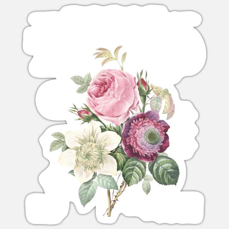 Marché aux fleurs de Tokyo Sticker taille S (10 x 10 cm)
