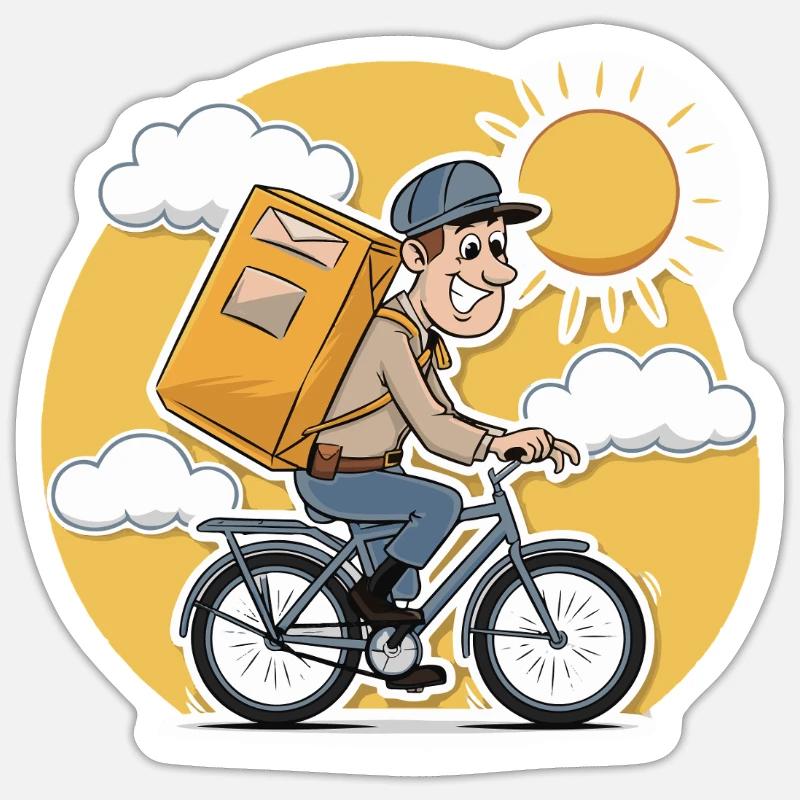 YOUR MAIL CARRIER - Sticker size S (10 x 10 cm) - white matte