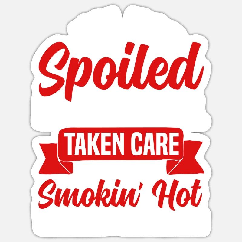 Funny Firefighter Partner Design - Sticker size S (10 x 10 cm) - white matte