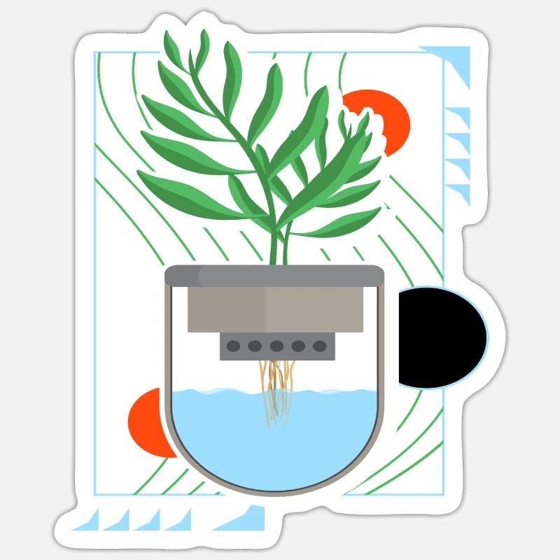 Hydroponics Sticker size S (10 x 10 cm)