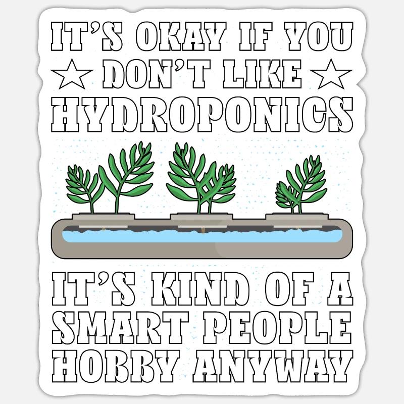 Hydroponik Sticker Größe S (10 x 10 cm)