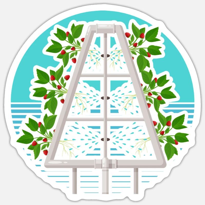 Hydroponik Sticker Größe S (10 x 10 cm)