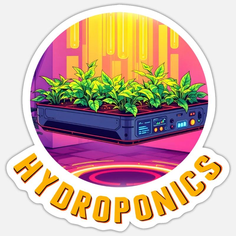 Hydroponics Sticker size S (10 x 10 cm)