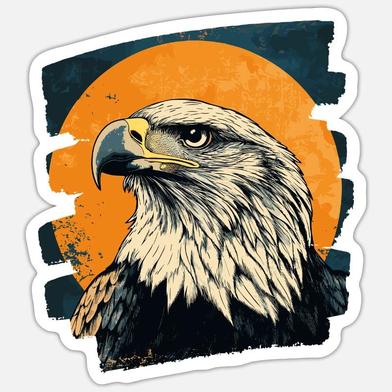 Aigle - Sticker taille S (10 x 10 cm) - blanc mat