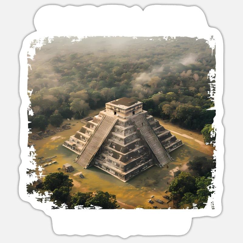 Chichén Itzá Sticker Größe S (10 x 10 cm)