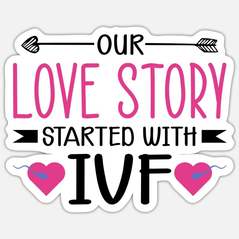 Leihmutter IVF Transfer Tag Sticker Größe S (10 x 10 cm)