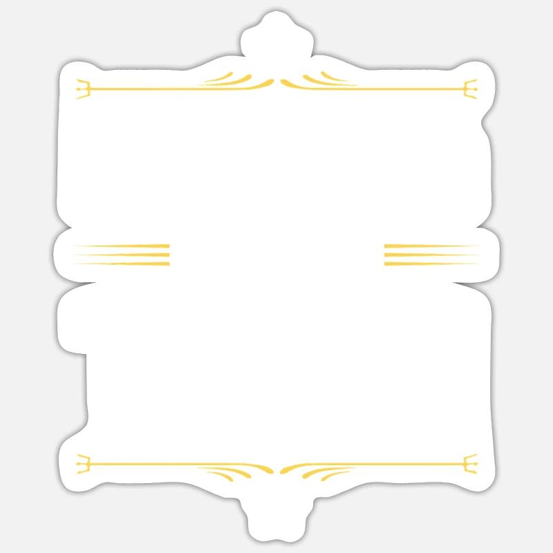 Équipe de course - Sticker taille S (10 x 10 cm) - blanc mat