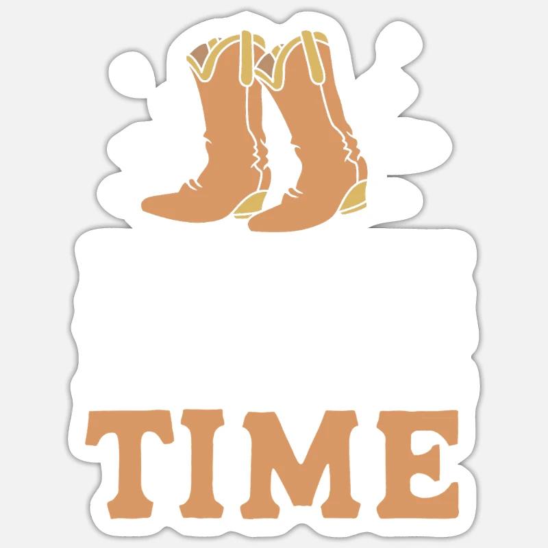 Line Dance - Sticker size S (10 x 10 cm) - white matte