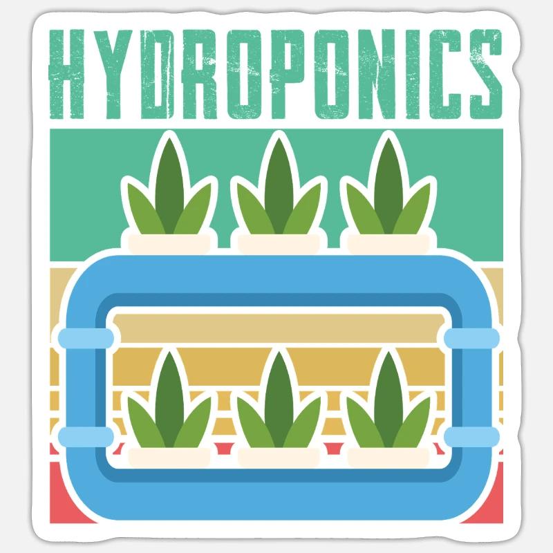 Hydroponics Sticker size S (10 x 10 cm)