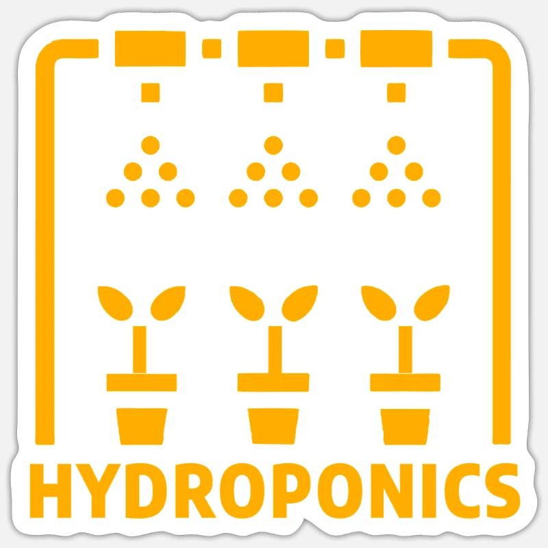 Hydroponics Sticker size S (10 x 10 cm)