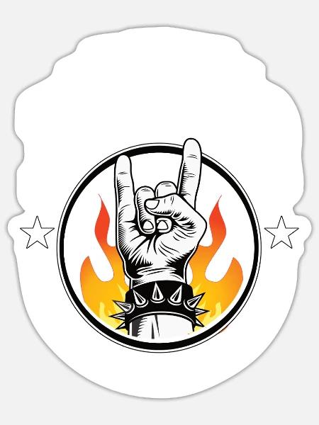 1963 Geburtstag, rockt alles - Sticker Größe S (10 x 10 cm) - Mattweiß