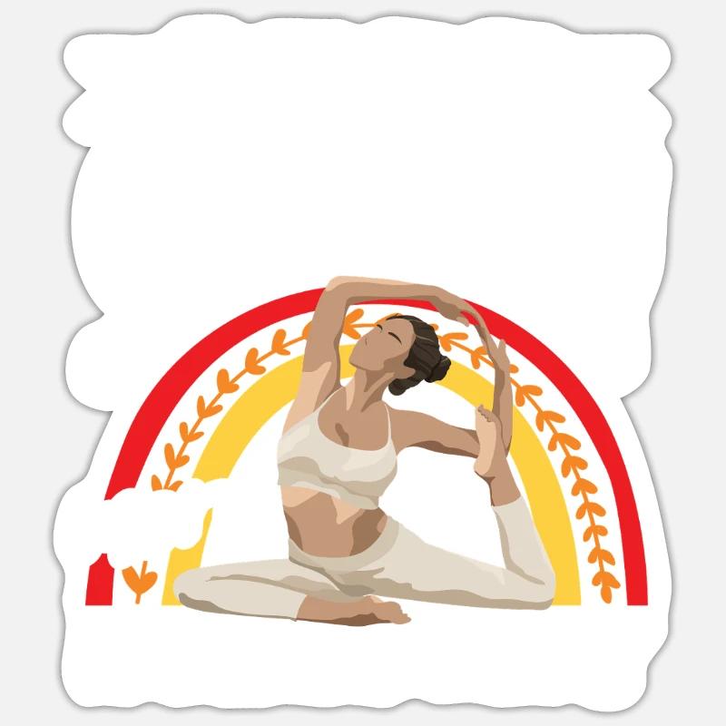 Pilates : moins de stress, plus de flexibilité Sticker taille S (10 x 10 cm)