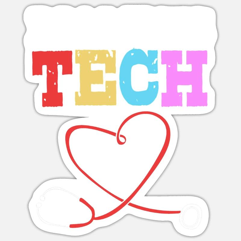 Dialysis Technician - Sticker size S (10 x 10 cm) - white matte