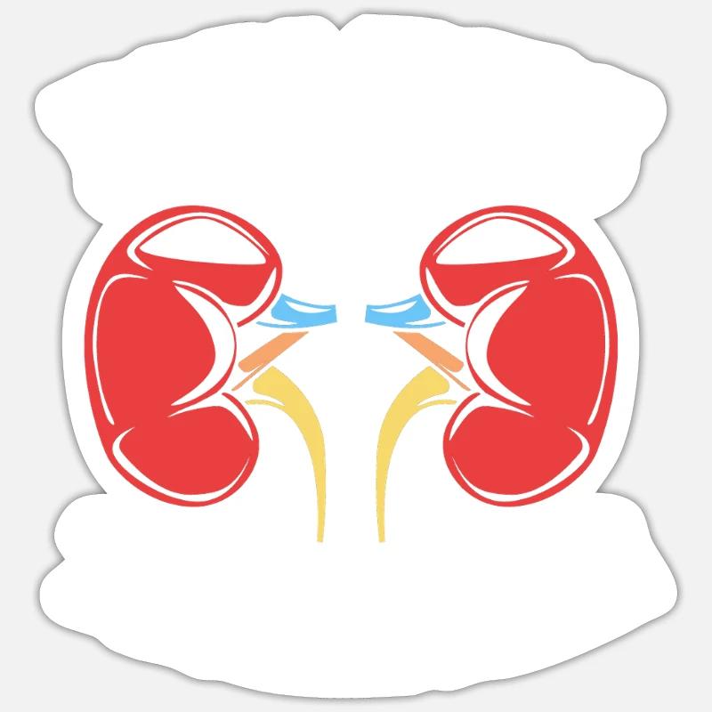 Dialyse-Techniker - Sticker Größe S (10 x 10 cm) - Mattweiß