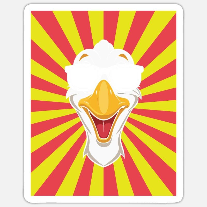 Gans Sticker Größe S (10 x 10 cm)