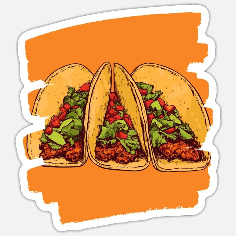 Taco Sticker size S (10 x 10 cm)