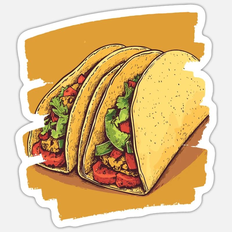 Taco Sticker size S (10 x 10 cm)