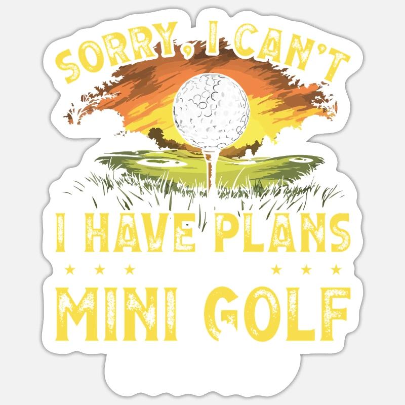 Golf Golf Golfer Golf Course Sticker size S (10 x 10 cm)