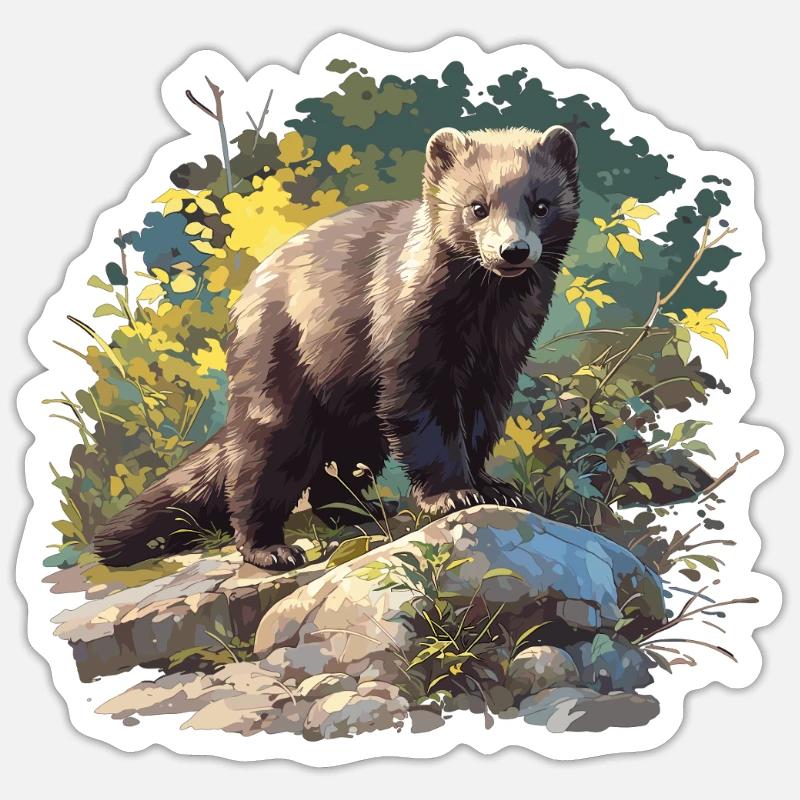 Mink Mink - Sticker size S (10 x 10 cm) - white matte
