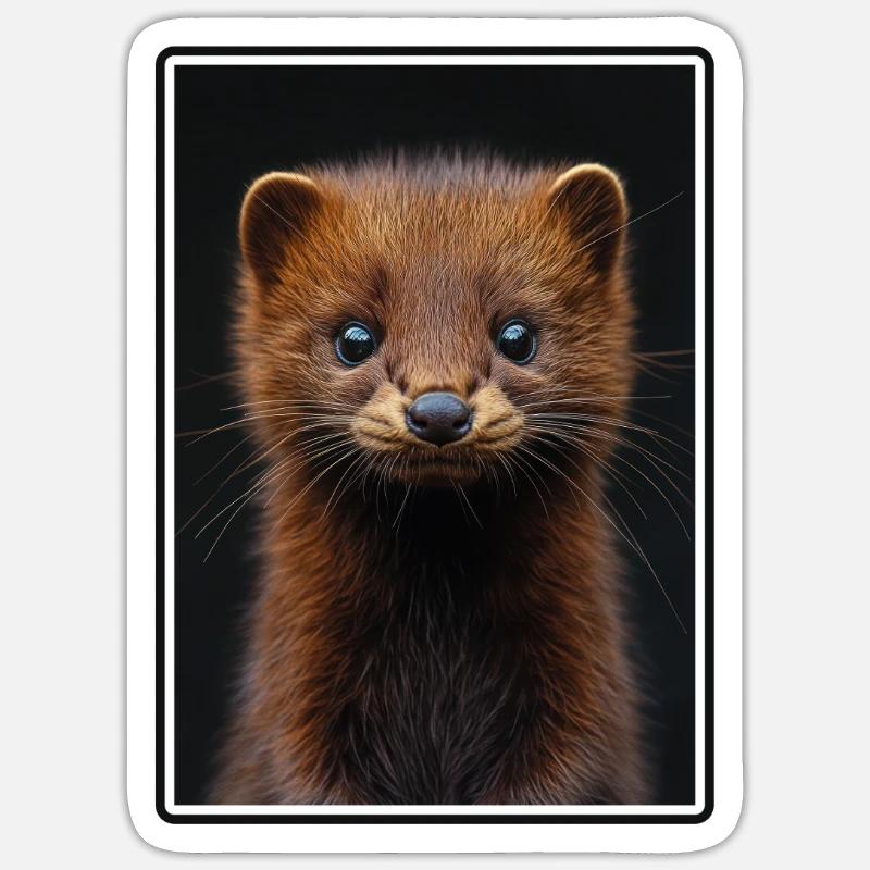 Mink Mink - Sticker size S (10 x 10 cm) - white matte