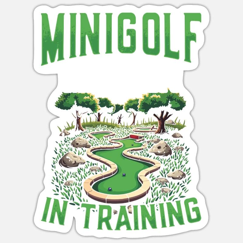 Golf Golf Golfer Golf Course Sticker size S (10 x 10 cm)