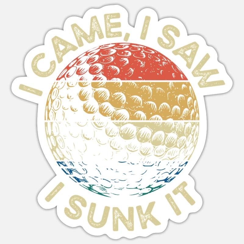 Golf Golf Golfer Golf Course Sticker size S (10 x 10 cm)