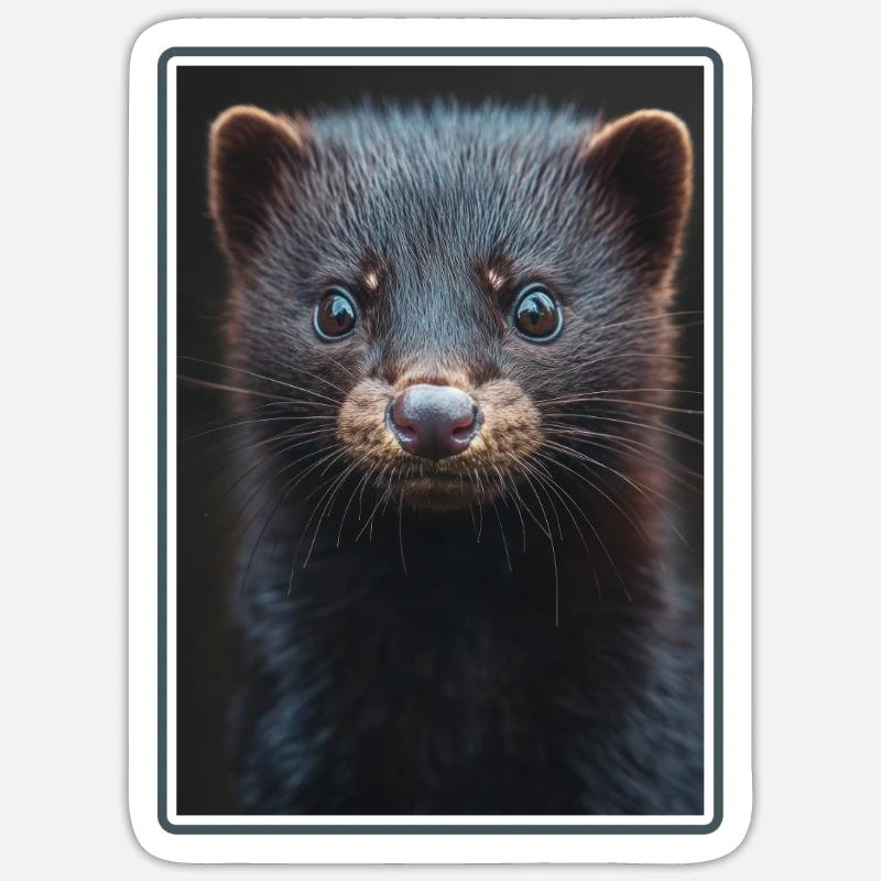 Mink Mink - Sticker size S (10 x 10 cm) - white matte