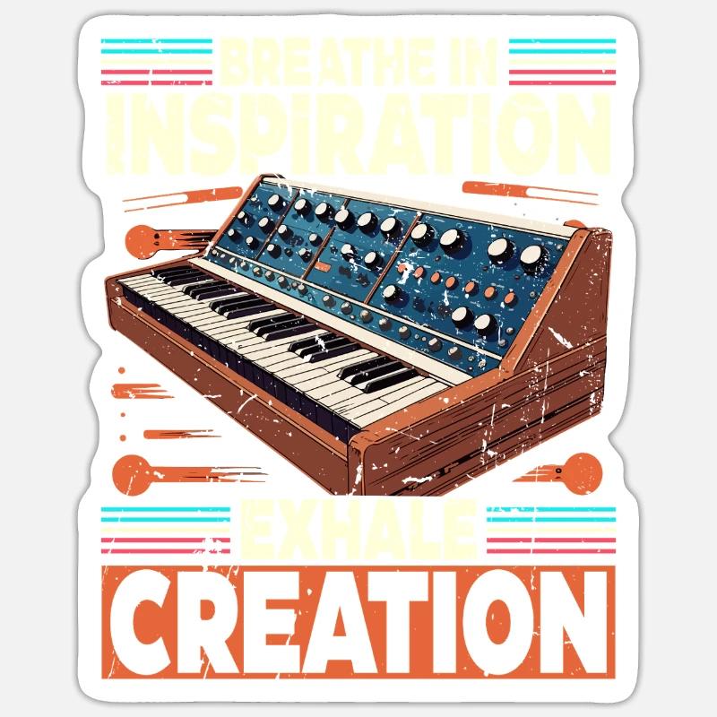 Synthesizer Synth Inspiration Sticker size S (10 x 10 cm)