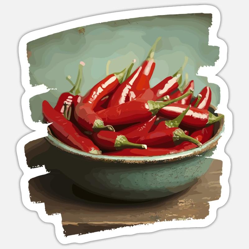 Piment Sticker taille S (10 x 10 cm)