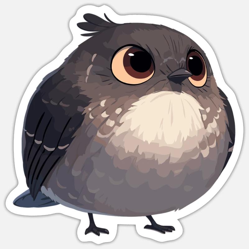 Oiseaux moqueurs Oiseaux moqueurs - Sticker taille S (10 x 10 cm) - blanc mat