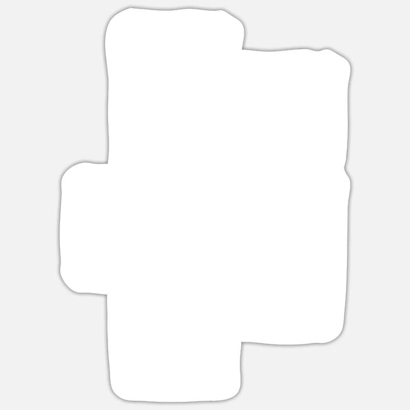 Clôture Clôture - Sticker taille S (10 x 10 cm) - blanc mat