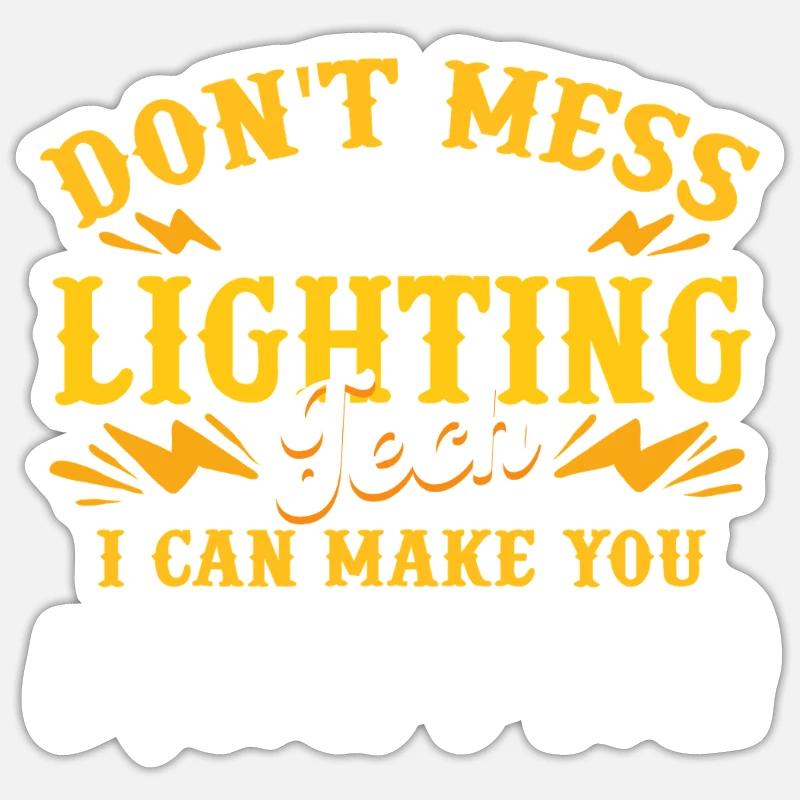 Lighting Technician Lighting Technician Sticker size S (10 x 10 cm)