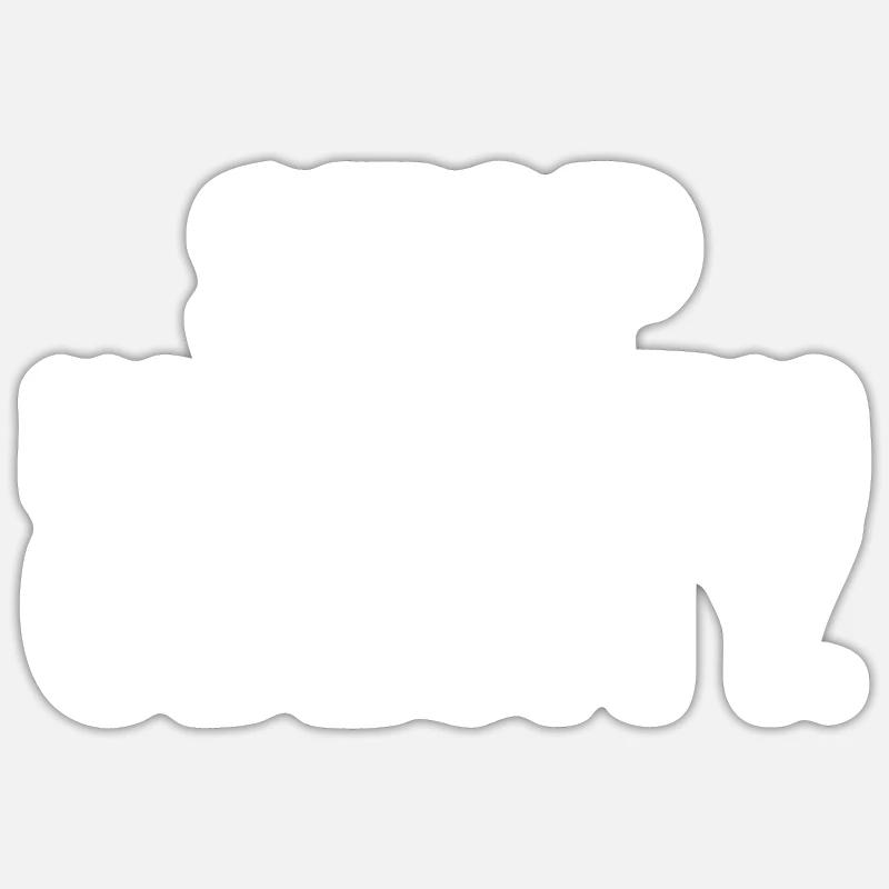 Arrêtez de normaliser l’obésité - Sticker taille S (10 x 10 cm) - blanc mat