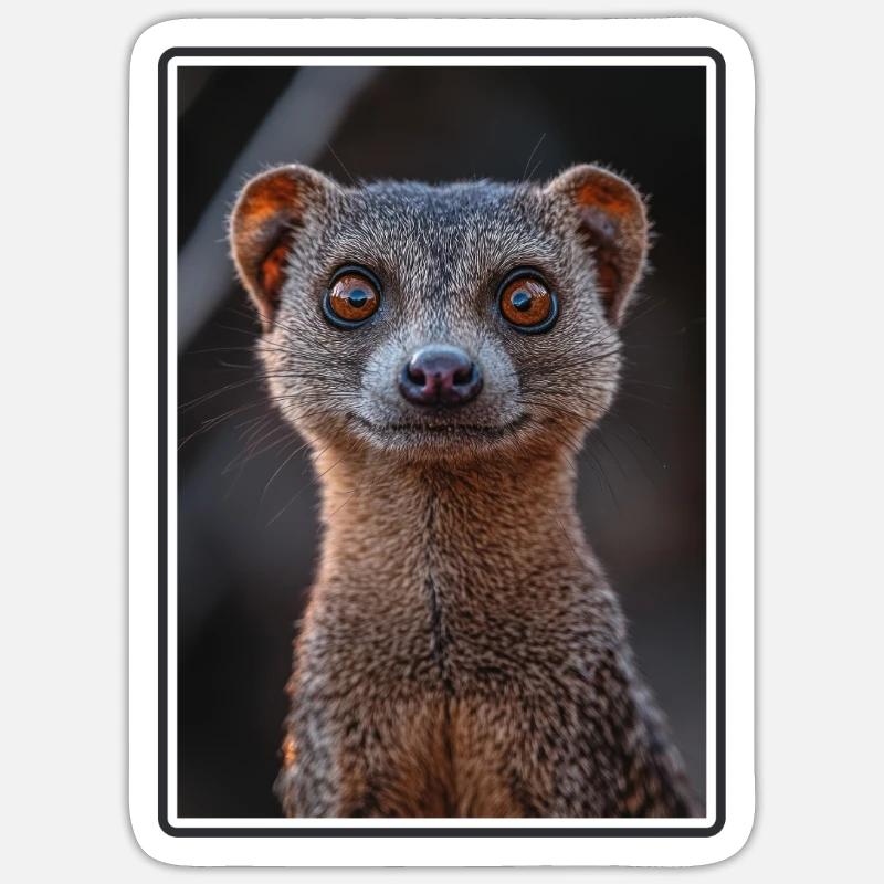 Mongoose's Mongoose - Sticker size S (10 x 10 cm) - white matte