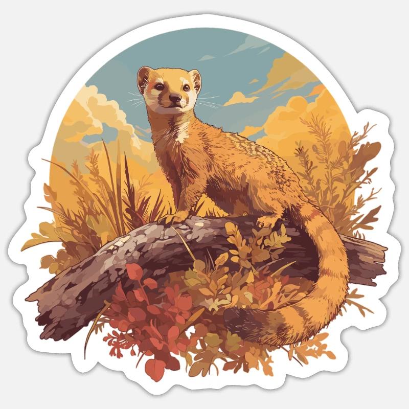Mongoose's Mongoose Sticker size S (10 x 10 cm)
